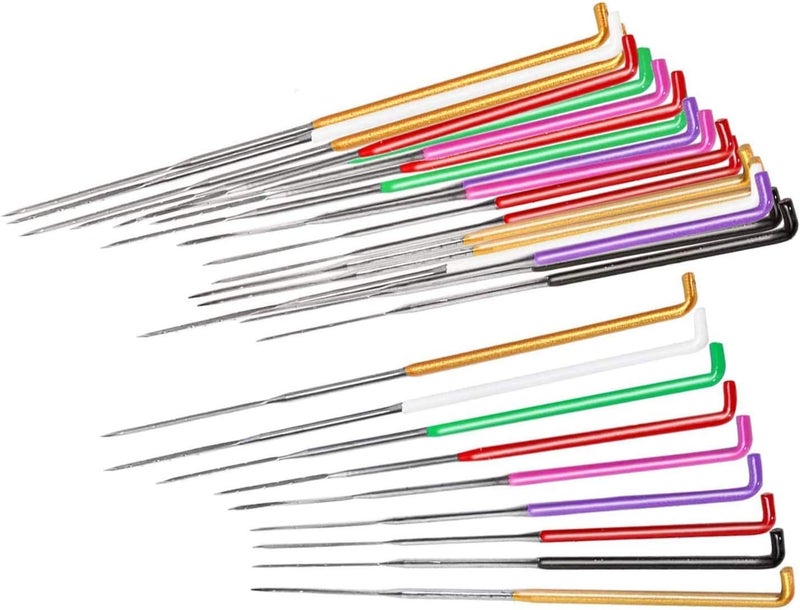 Mayboos 35 Pcs Needle Felting Needles,Wool Felting Supplies with 4 Types Star,Twisted,Cone,Triangular Felting Needles Color Coded Wool Felting Needles Tool Kit with Needle Box - Image 1
